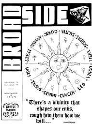 Early edition of Broadside